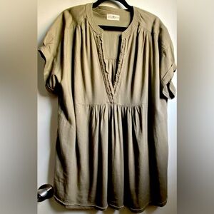 NATURAL LIFE Linen Blend Boho Tunic